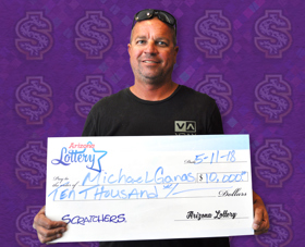 Arizona Lottery Winner Michael Ganas