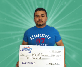 Arizona Lottery Winner Miguel Sierra