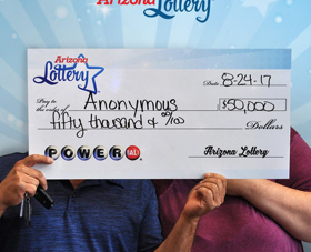 Arizona Lottery Winner Anonymous