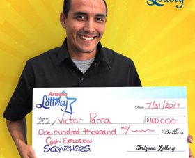 Arizona Lottery Winner Victor Parra