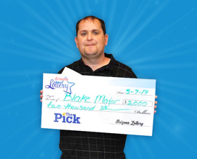 Arizona Lottery Winner Blake Major