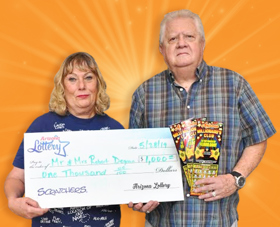 Arizona Lottery Winner Mr. & Mrs. Robert Degnan