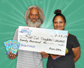 Arizona Lottery Winner Best Dad & Daughter