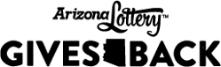 Arizona Lottery Black Gives Back Logo