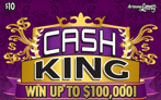 Cash King, $10 Ticket, Win Up To $100,000, Win Up To 23 Times