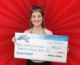 Arizona Lottery Winner Destiny V.