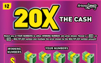 20X The Cash,$2 ticket, win up to $10,000