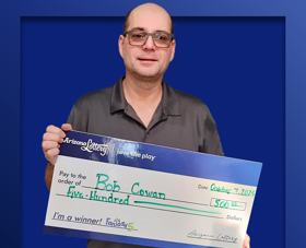 Arizona Lottery Winner Bob Cowan