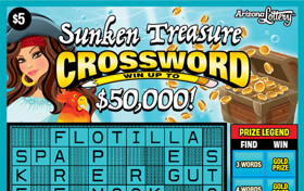 Sunken Treasure Crossword Logo