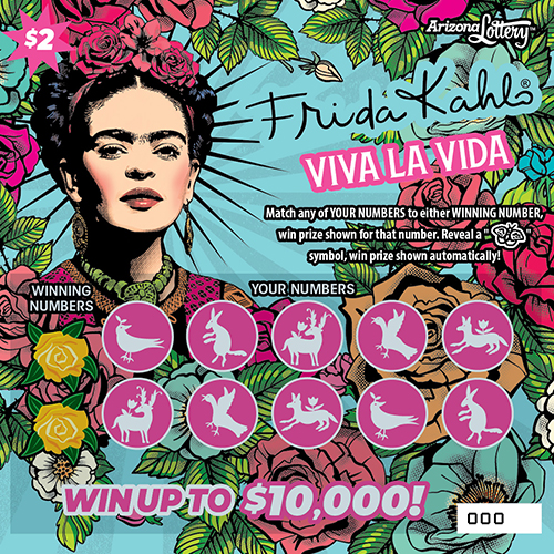 Frida Kahlo Viva La Vida, $2 ticket, win up to $10,000