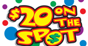 $20 on the Spot Logo