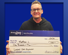 Arizona Lottery Winner Matthew L.