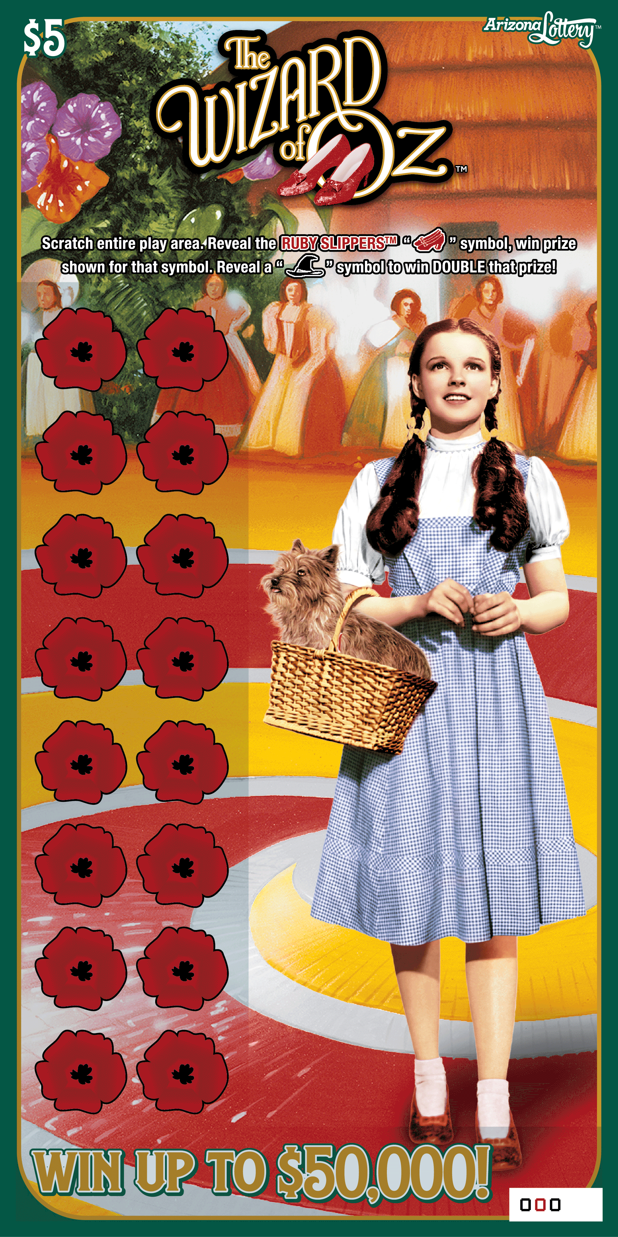 The Wizard of Oz, $5 Ticket, Win up to $50,000