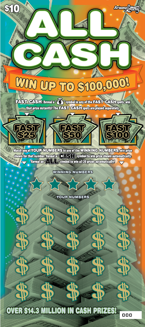 $10 Ticket, ALL CASH, Win Up To $100,000, Over $14.3 Million in Cash Prizes