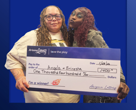 Arizona Lottery Winner Angela & Brinesha