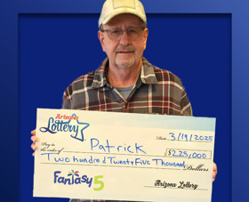 Arizona Lottery Winner Patrick Scott