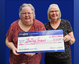 Arizona Lottery Winner Shelley Frazier