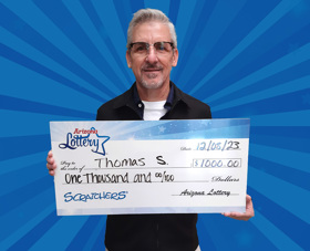 Arizona Lottery Winner Thomas S.