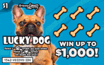 $1 ticket, Lucky Dog, win up to $1000