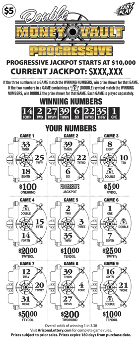 #183 Double Money Vault Progressive Logo