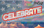 Celebrate, $5 ticket, $50,000, loaded with $250 prizes 