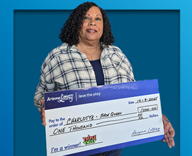 Arizona Lottery Winner Charlotte - Shoe Queen