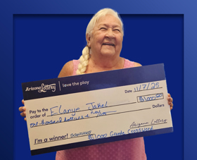Arizona Lottery Winner Elanye Jakel