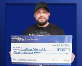 Arizona Lottery Winner Luckies Man in AZ